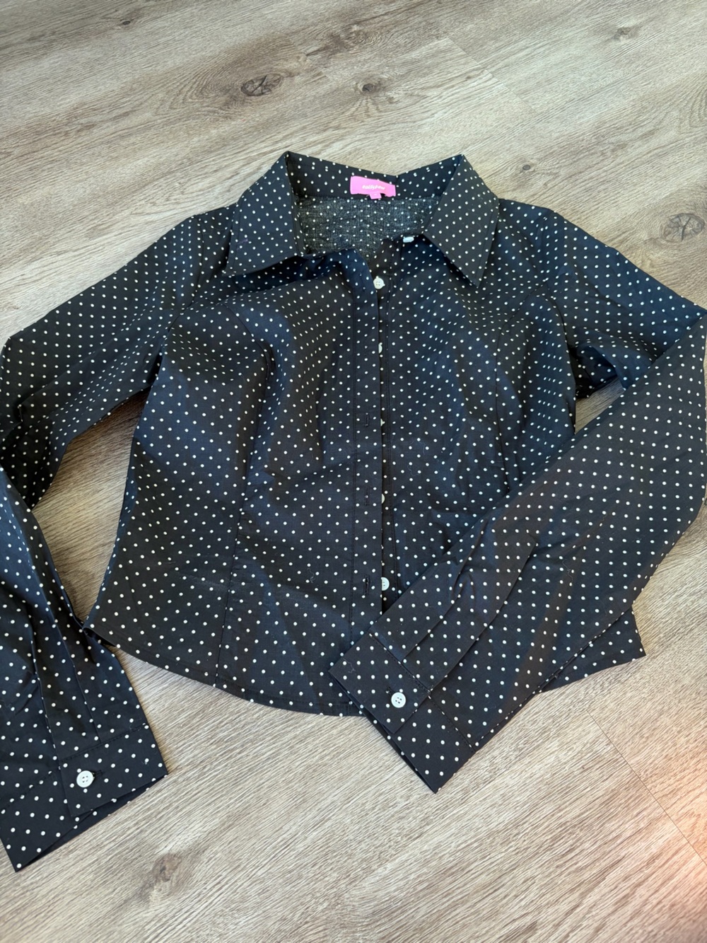 Edikted polka dot button up